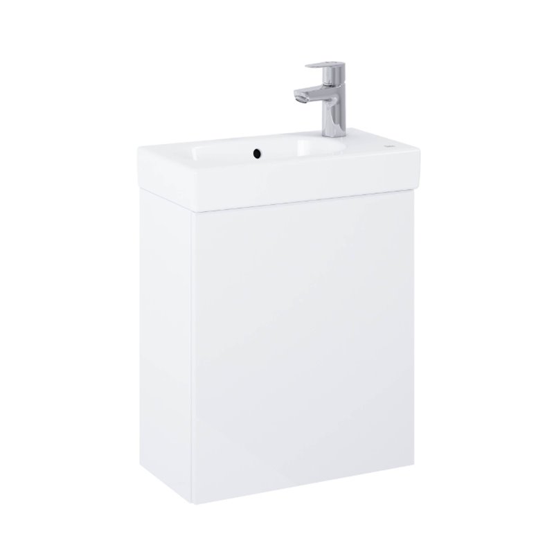Roca Mini-N Zestaw łazienkowy Unik 45 cm, biały połysk (bez syfonu) (A852445806)