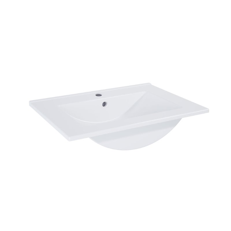 Roca Reef Szafka łazienkowa 60 cm z 2 szufladami z umywalką Hebe czarny mat (A857954532)