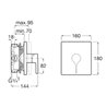 Roca Insignia Bateria prysznicowa podtynkowa do RocaBox PVD Titanium Black (A5A2B3ACN0)