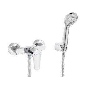 Roca Victoria Plus Bateria prysznicowa ścienna z zestawem prysznicowym Chrom (A5A204FC00)