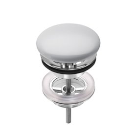 Roca Korek uniwersalny niezamykany do umywalek bez przelewu z pokrywą ceramiczną ø 72 mm Perłowy (A506403963)