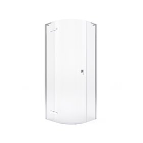 Roca Metropolis-N Kabina prysznicowa półokrągła z powłoką MaxiClean Chrom 90cm (AMP1009012M)