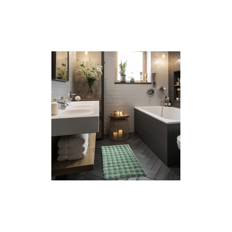 Afribano Dywan typu Shaggy Bubble MERLIN 3D - zielony 120 x 170 cm (MERLIN-GREEN-120X170)