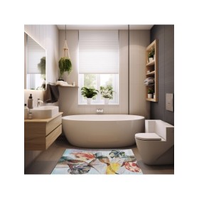 Afribano Dywan nowoczesny do prania Horeca New 124 - wielokolorowy liście 120 x 180 cm (HNEW-124-120X180)