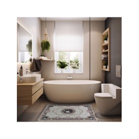 Afribano Dywan nowoczesny do prania Horeca New 100 - beżowy kwiaty 120 x 180 cm (HNEW-100-BE-120X180)