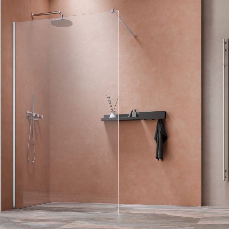 Vixor Gler 10 W1 Kabina Walk-In Chrom błyszczący W1 115 cm (N08-51115-01-01)
