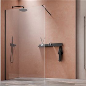 Vixor Gler 10 W1 Kabina Walk-In Czarny matowy W1 85 cm (N08-51085-54-01)