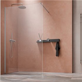 Vixor Gler 10 W1 Kabina Walk-In Nikiel szczotkowany W1 155 cm (N08-51155-91-01)