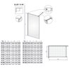 Vixor Gler 10 W1 Kabina Walk-In Miedź szczotkowana W1 160 cm (N08-51160-93-01)