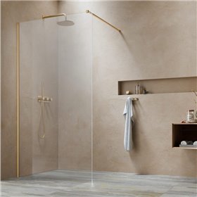 Vixor Gler 8 W1 Kabina Walk-In Złoty błyszczący W1 150 cm (N07-51150-09-01)