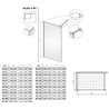 Vixor Gler 8 W1 Kabina Walk-In Złoty szczotkowany W1 115 cm (N07-51115-99-01)