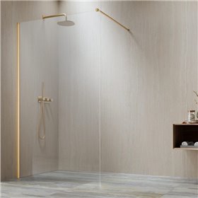 Vixor Gler 6 W1 Kabina Walk-In Złoty błyszczący W1 100 cm (N06-51100-09-01)