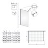 Vixor Gler 6 W1 Kabina Walk-In Nikiel szczotkowany W1 110 cm (N06-51110-91-01)