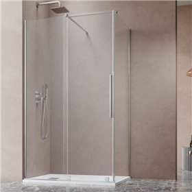 Vixor Milo 8 Kabina prysznicowa prostokątna prawa chrom błyszczący 150x90 cm (N05-24772-01-01R+N05-80730-00-01+N05-60090-00-01)