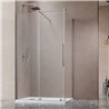 Vixor Milo 8 Kabina prysznicowa prostokątna lewa nikiel szczotkowany 130x110 cm (N05-24672-91-01L+N05-80630-00-01+N05-60110-00-0