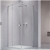 Vixor Sona 8 Kabina prysznicowa prostokątna lewa Chrom błyszczący 90x80 cm (N03-24233-01-01L+N03-80612-00-01L+N03-60080-00-01)