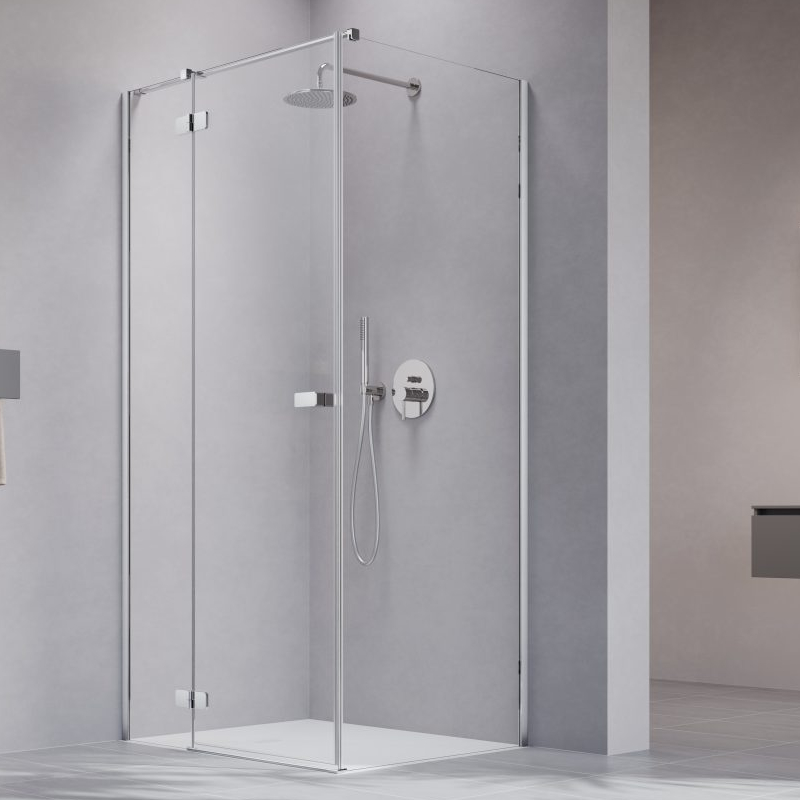 Vixor Sona 8 Kabina prysznicowa prostokątna prawa Chrom błyszczący 110x80 cm (N03-24333-01-01R+N03-80712-00-01R+N03-60080-00-01)