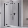 Vixor Sona 8 Kabina prysznicowa prostokątna lewa Czarny mat 100x90 cm (N03-24333-54-01L+N03-80612-00-01L+N03-60090-00-01)