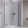 Vixor Sona 8 Kabina prysznicowa prostokątna lewa GunMetal szczotkowany 110x90 cm (N03-24333-92-01L+N03-80712-00-01L+N03-60090-00