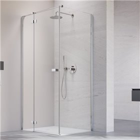 Vixor Sona 6 Kabina prysznicowa prostokątna lewa Chrom błyszczący 100x120 cm (N01-24100-01-01L+N01-60120-00-01)