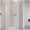 Vixor Sona 6 Kabina prysznicowa prostokątna prawa Złoty błyszczący 80x110 cm (N01-24080-09-01R+N01-60110-00-01)
