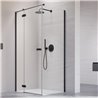 Vixor Sona 6 Kabina prysznicowa prostokątna prawa Czarny mat 80x75 cm (N01-24080-54-01R+N01-60075-00-01)
