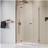 Vixor Sona Lite 6 Lite Kabina prysznicowa prostokątna lewa Miedź szczotkowana 90x70 cm (N02-24090-93-01L+N02-60070-00-01)