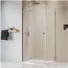 Vixor Sona Lite 6 Lite Kabina prysznicowa kwadratowa prawa Nikiel szczotkowany 100x100 cm (N02-24100-91-01R+N02-60100-00-01)