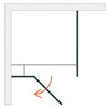 Vixor Sona Lite 6 Lite Kabina prysznicowa prostokątna lewa Nikiel szczotkowany 120x110 cm (N02-24120-91-01L+N02-60110-00-01)