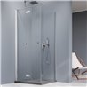 Vixor Vesa 8 CF1 Kabina prysznicowa prostokątna lewa Chrom błyszczący 80x90 cm (N10-25080-01-01L+N10-60090-00-01)