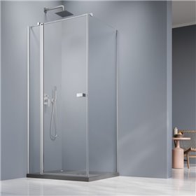 Vixor Vesa 8 CG1 Kabina prysznicowa prostokątna prawa Chrom błyszczący 110x70 cm (N10-24110-01-01R+N10-60070-00-01)