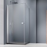 Vixor Vesa 8 CW1 Kabina prysznicowa prostokątna lewa Chrom 80x70 cm (N10-23080-01-01L+N10-60070-00-01)