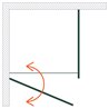 Vixor Vesa 8 CW1 Kabina prysznicowa prostokątna lewa Chrom 80x70 cm (N10-23080-01-01L+N10-60070-00-01)
