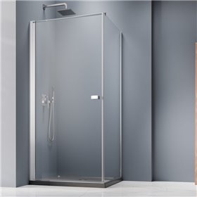 Vixor Vesa 8 CW1 Kabina prysznicowa prostokątna lewa Chrom 90x100 cm (N10-23090-01-01L+N10-60100-00-01)