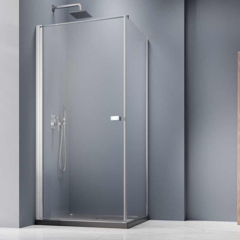 Vixor Vesa 8 CW1 Kabina prysznicowa kwadratowa lewa Chrom 100x100 cm (N10-23100-01-01L+N10-60100-00-01)