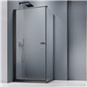 Vixor Vesa 8 CW1 Kabina prysznicowa prostokątna prawa Czarny mat 100x90 cm (N10-23100-54-01R+N10-60090-00-01)