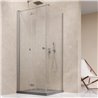 Vixor Vesa 6 CF1 Kabina prysznicowa prostokątna prawa Nikiel szczotkowany 80x90 cm (N09-25080-91-01R+N09-60090-00-01)