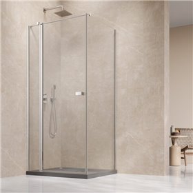 Vixor Vesa 6 CG1 Kabina prysznicowa kwadratowa prawa Chrom błyszczący 80x80 cm (N09-24080-01-01R+N09-60080-00-01)