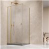 Vixor Vesa 6 CG1 Kabina prysznicowa prostokątna prawa Złoty szczotkowany 80x100 cm (N09-24080-99-01R+N09-60100-00-01)