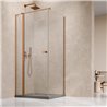 Vixor Vesa 6 CG1 Kabina prysznicowa prostokątna lewa Miedź szczotkowana 80x70 cm (N09-24080-93-01L+N09-60070-00-01)