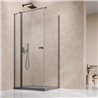 Vixor Vesa 6 CG1 Kabina prysznicowa prostokątna lewa GunMetal szczotkowany 110x75 cm (N09-24110-92-01L+N09-60075-00-01)