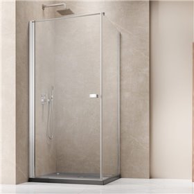 Vixor Vesa 6 CW1 Kabina prysznicowa prostokątna prawa Chrom 90x75 cm (N09-23090-01-01R+N09-60075-00-01)