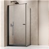Vixor Vesa 6 CW1 Kabina prysznicowa prostokątna prawa Czarny mat 80x75 cm (N09-23080-54-01R+N09-60075-00-01)