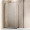Vixor Vesa 6 CW1 Kabina prysznicowa kwadratowa lewa Złoty szczotkowany 80x80 cm (N09-23080-99-01L+N09-60080-00-01)