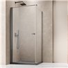 Vixor Vesa 6 CW1 Kabina prysznicowa prostokątna prawa GunMetal szczotkowany 90x75 cm (N09-23090-92-01R+N09-60075-00-01)