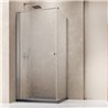 Vixor Vesa 6 CW1 Kabina prysznicowa kwadratowa lewa Nikiel szczotkowany 100x100 cm (N09-23100-91-01L+N09-60100-00-01)
