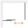Vixor Formula 6 CG1 Kabina prysznicowa prostokątna narożna Czarny mat 110x80 cm (N11-00110-54-01+N11-60080-54-01)