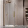 Vixor Milo 8 CG2 Kabina prysznicowa prostokątna narożna złoty błyszczący 80Lx100P cm (N05-21080-09-01L+N05-21100-09-01R)
