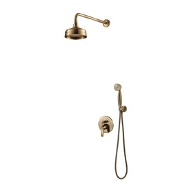 Omnires Art Deco system prysznicowy podtynkowy brąz antyczny szczotkowany (SYSAD26BR)