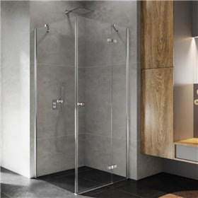 New Trendy Kalibra Kabina prysznicowa 1D prostokątna Prawa 100x90x195 cm szkło czyste Active Shield (K-5031)